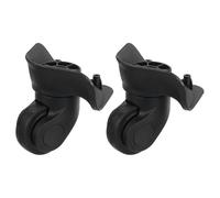 QUARKZMAN 2 Roues De Remplacement pour Valise, Roues pour Valise À roulettes DIY, Accessoires pour Valise À Roues Tournantes, Roue Pivotante Silencieuse, Noir