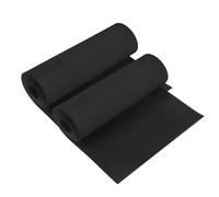 QUARKZMAN 2 Rouleaux De Feuilles De Mousse Noire, 200 x 33cm x 4mm Haute Densité Rouleau De Mousse EVA pour Cosplay Bricolage Protection De Meubles Isolation Joint D'étanchéité