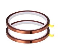 QUARKZMAN 2 Rouleaux Ruban Chauffant 6mmx27m 88Ft Ruban Adhésif Marron | Haute Température Résistant à Chaleur, pour Sublimation Presse à Chaud Transfert de Chaleur Circuits Imprimés