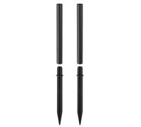 QUARKZMAN 2 Sets Piquets de Sol Solaires 165mm avec Rallonge 170mm | Piquets de Remplacement en Plastique ABS Renforcé, pour Lampes Solaires de Jardin, Torches, Allées et Paysage