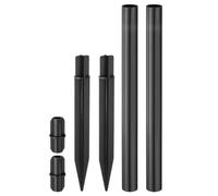 QUARKZMAN 2 Sets Piquets Éclairage Solaire 305mm Raccord de Prolongation | Piquets de Remplacement 210mm, Plastique ABS Renforcé, pour Lampes Solaires Extérieur Jardin Torche Chemin Paysage