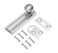 QUARKZMAN 2" Verrou De Surface En Laiton Massif, Verrou Coulissant De Sécurité Dissimulé Pour Porte Avec Vis, Verrou Pour Porte Française Brossé Pour Placard Armoire Portes Encastrées,