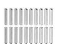 QUARKZMAN 20 Pcs 4 mm x 20 mm Goujons Cylindriques, 316L Acier Inoxydable Goujons Cylindriques Chevilles Support D’Étagère Tige D’Élément Fixation Métalliques D’Étagère Ton Argenté