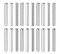 QUARKZMAN 20 Pcs 5 mm x 35 mm Goujons Cylindriques Ton Argenté | Chevilles Support D'étagère, 316L Acier Inoxydable, Éléments Fixation Métalliques, Goujons Cylindriques