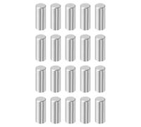 QUARKZMAN 20 Pcs 6 mm x 15 mm Goujons Cylindriques Ton Argenté | Acier Inoxydable 316L, Goujons Métalliques Étagère, Éléments Fixation Étagère, Goujons Cylindriques