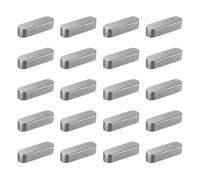 QUARKZMAN 20 Pcs Clavette A Bout Rond, 35x10x8mm Acier Carbone Clavettes Parallèles Pour Arbres Assortiment De Clavettes Pour L'Industrie Des Fixations Mécaniques