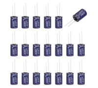 QUARKZMAN 20 Pcs Condensateur Électrolytique Non Polarisé 15uF 100V, 13x21mm Condensateurs Non Polarisés Améliorés Pour Tweeter Audio, Diviseur de Fréquence Haut-Parleur, Amplificateur, Bleu