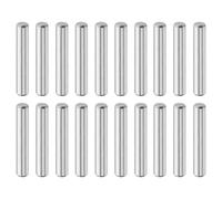 QUARKZMAN 20 Pcs Goujons Cylindriques 5 mm x 30 mm, 316L Acier Inoxydable Goujons Cylindriques Éléments Fixation Tiges Support Étagères Chevilles Métalliques Ton Argenté