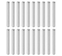 QUARKZMAN 20 Pcs Goujons Cylindriques 5 mm x 40 mm, Goujons Acier Inoxydable 316L Éléments Fixation Étagère Tige Goujon Éléments Fixation Métalliques Étagère Ton Argenté