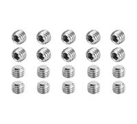 QUARKZMAN 20 Pcs Vis Sans Tête M10-1.5 x 8mm 304 En Acier Inoxydable | Vis À Tête Hexagonale Intérieure, À Pointe Creuse Pour Réparation De Robinetterie De Salle De Bain Meubles Projet DIY
