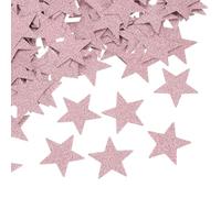 QUARKZMAN 200pcs Étoiles Confettis Paillettes Confettis Table Confettis pour Fête Mariage Festival Décorations, 0,79 X 0,79 pouces, Rose