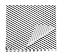 QUARKZMAN 200Pcs Papier Sulfurisé Feuilles de Papier Ciré à Rayures Carrées 30cm x 30cm Papier Emballage Alimentaire Absorbant l'Huile pour Aliments Secs, pour Sandwichs, Pain, Noir