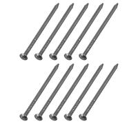 QUARKZMAN 200Pcs Petits Clous De Quincaillerie, 1.2 x 25mm Clou À Tête Ronde En Acier Au Carbone Clou De Finition Commun Pour Bricolage D'Images Travail Du Bois Pour Maison, Noir