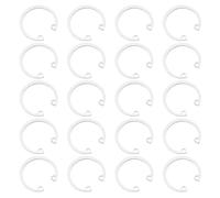 QUARKZMAN 20Pcs 32mm Anneau De Retenue Interne Circlip, 304 Acier Inoxydable Anneaux De Retenue Interne Circlips C-Clips GB893 Pour Arbres Rainures Goujons, Ton Argenté