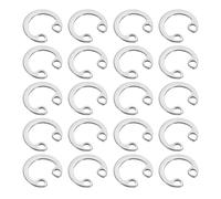 QUARKZMAN 20Pcs Circlips A Retenue Interne 8mm C-Clips Ton Argenté | Circlips A Ressort Interne En Acier Inoxydable 304, Pour Arbres Cannele Et Goujons