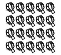 QUARKZMAN 20pcs Colliers A Ressort Type Bande 30mm Collier Pour Ligne Noir | Carburant, Clip A Ressort Pour Tuyau En Silicone Sous Vide