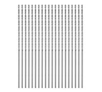 QUARKZMAN 20pcs Foret Hélicoïdal Extra Longue Perceuse Mèches, 1,0mm HSS Perceuse Mèche avec Haute-Vitesse Acier Droit Tige 60mm Longueur pour Métal Boiserie Plastique Aluminium Alliage