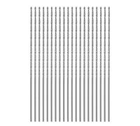 QUARKZMAN 20pcs Foret Hélicoïdal Extra Longue Perceuse Mèches, 1,1mm HSS Perceuse Mèche avec Haute-Vitesse Acier Droit Tige 80mm Longueur pour Métal Boiserie Plastique Aluminium Alliage