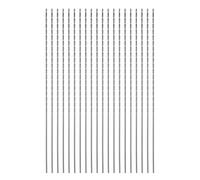 QUARKZMAN 20pcs Foret Hélicoïdal Extra Longue Perceuse Mèches, 1mm HSS Perceuse Embout avec Haute-Vitesse Acier Droit Tige 120mm Longueur pour Métal Boiserie Plastique Aluminium Alliage