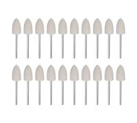 QUARKZMAN 20pcs Laine Feutre Monté Mandrin Pointes 10mm Tête 1/10 pouce Tige Conique Polissage Mèches Feutre Feutre Polissage Buffage Roue pour Rotatif Outil