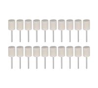 QUARKZMAN 20pcs Laine Feutre Monté Mandrin Pointes 14mm Tête 1/8 pouce Tige Cylindre Polissage Mèches Feutre/Feutre Polissage Buffage Roue pour Rotatif Outil