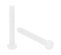 QUARKZMAN 20Pcs M4 x 30mm Fileté Nylon Phillips Cruciforme Blanc | Cylindrique Tête Cylindrique Machine Vis Boulons