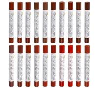 QUARKZMAN 20pcs Mobilier Réparation Cire Crayons Trousse Rouge Série | Bois Remplissage Colle, Retouche Meubles Marqueurs, pour Rayures Trous Tables Bureaux Bois Sol Stratifié Housses