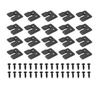 QUARKZMAN 20Pcs Niveleurs De Table Rectangulaires, Trou De 3/16" De Diamètre Quincaillerie De Nivellement De Table en Métal, Connecteur Épaissi pour Armoire, Tables À Manger, Bureaux,