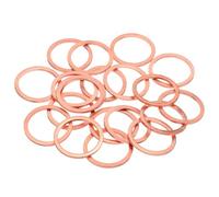QUARKZMAN 20Pcs Rondelles Plates Cuivre M26 26x32x2mm Rondelle Plate Cuivre | Ameliorée, Joint D'Étanchéité Métrique, Rondelles Écrasées Pour Raccords Hydrauliques Boulons Vis Écrous Réparation