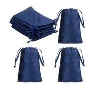 QUARKZMAN 20Pcs Sachets En Velours À Cordon, 10 x 15cm Petites Poches À Bijoux, Sachets Cadeaux En Velours Avec Cordons Pour Boucles D'Oreilles, Bagues, Cadeaux De Mariage, Cadeaux De Fête,