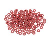 QUARKZMAN 220 Pcs Rondelles Plates M2.5 en Papier d'Acier Rouge, Rondelle Plate d'Isolation 2.5mm ID 5.5mm OD 1mm Épaisseur pour Fixation de Plomberie Réparation Générale de Machines