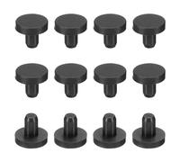 QUARKZMAN 24 Pièces Bouchons Souples et Flexibles Noir | en Caoutchouc de Silicone pour 4,5-5mm Trou