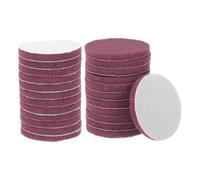 QUARKZMAN 24pcs Disques Nettoyage 500 Grains 4 Pouces Brosse À Percussion Disque Conditionnement Surface À crochet Disque D'Ébavurage Pads Récurage Pour Cuisine À Domicile, Rouge