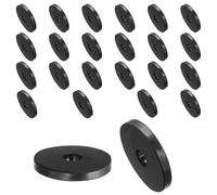 QUARKZMAN 24pcs Rondelles en Caoutchouc Anti-Vibration Épaises, Entretoise Plate Amortisseur pour Connexions Électriques Réparations Automobiles Appareils, 40mm OD x 12mm ID x 5mm Hauteur