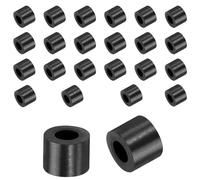 QUARKZMAN 24pcs Rondelles en Caoutchouc Anti-Vibration Épaises, Entretoise Plate Amortisseur pour Connexions Électriques Réparations Automobiles Appareils, 20mm OD x 10mm ID x 15mm Hauteur