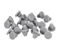 QUARKZMAN 25 Bouchons en Silicone Gris, Bouchons Ronds pour Trou 7-8mm, Étanches pour Tubes Métalliques, Embouts pour Meubles