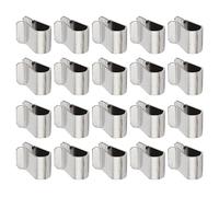 QUARKZMAN 25 Pcs 21.4mmx12mm U Écrou Clip Vitesse U-Type Attaches Argenté | pour Équipement industriel Fixation, Inox Acier