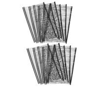 QUARKZMAN 2500Pcs Mini Agrafeuse Rapide, 50mm/1.97" Agrafes Micro pour Agrafeuse de Réparation Rapide de Vêtements pour Étiqueteuse de Couture Fine, Noir