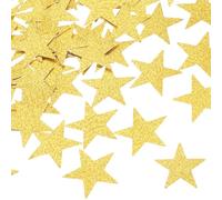 QUARKZMAN 250Pcs Confettis En Forme De Cœur Pailletés Confettis De Table Décoration Pour Fête Mariage Festival, 1.18x1.18Pouce, Or Clair