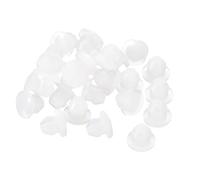 QUARKZMAN 25Pcs Bouchons en Silicone, Bouchons Ronds en Caoutchouc pour Trous de 4,5 mm, Bouchons Étanches pour Tubes Métalliques, Embouts pour Meubles, Translucides