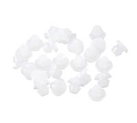 QUARKZMAN 25Pcs Bouchons en Silicone pour Trous de 5-5,5 mm Translucides | Bouchons Ronds en Caoutchouc, Bouchons Étanches pour Tubes Métalliques, Embouts pour Meubles