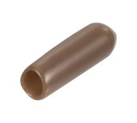 QUARKZMAN 25pcs Embouts en Caoutchouc, 4 mm ID Vis Filetage Protecteur en PVC Embouts de Protection Flexible pour Tube Métallique, Câbles, Fils, Tige, Écrou et Cache Boulon, Brun