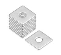 QUARKZMAN 25Pcs M6x20x20x1.5mm Rondelle Plate Carrée Entretoise Joint