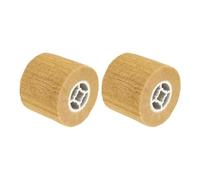 QUARKZMAN 2pcs 120x100x19mm 800 Grain Disque De Polissage Non Tissé Jaune | Meule À Lamelles Nylon, Wire Drawing Pour façonnage De Surface Acier Inoxydable Cuivre Aluminium