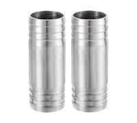 QUARKZMAN 2Pcs 38x100mm Raccord De Tuyau Égal À Manchon Argent | Raccord De Connexion, En Acier Inoxydable 304 Pour Systèmes À Vide, Connexions Industrielles, Équipement Pneumatique