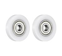 QUARKZMAN 2pcs 626ZZ Poulie à Roulements, 6x30x6mm Roulements Rigides à Billes à Gorge Profonde, Roue Roulante Transporteuse Poulie Plate pour Accessoires Quincaillerie Meubles Fenêtre