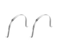 QUARKZMAN 2Pcs Attaches Rigides Pour Tuyaux 200mm(7.87") Pour Tuyau Câble | Acier Inoxydable 201, Support En U À 2 Trou Fixation