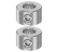 QUARKZMAN 2pcs Bague de Réglage Bague Arrêt d'axe Butée Arbre 1/4" Alésage | Collier, 304 Inox Acier, 1/2" OD, 1/4" Largeur, pour Roue Brouette Pont Boite Vitesse Machine Outillage