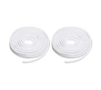 QUARKZMAN 2pcs Brosses Joint D'Étanchéité 33ft 394" 10m x 7mm Fibre Polyester Auto-Adhésive Bande Scellement Pour Fenêtres Portes Coulissantes Avec Un Espace 3-5mm Résistant Vent, Blanc