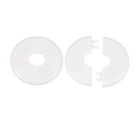 QUARKZMAN 2pcs Cache Tuyau Cache Tuyau WC Rosace Tuyau 22.5mm/0.9" Blanc | Cache Tuyau Radiateur Cache Tuyau Plomberie Rosace Tuyau ABS Plastique pour Salle de Bain, Cuisine, Balcon et Chauffage